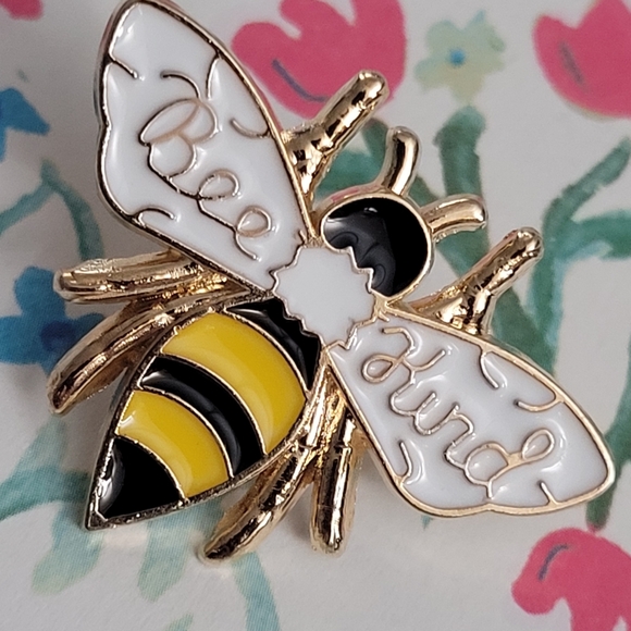 Bee Kind Honeybee Enamel Pin - Picture 5 of 10
